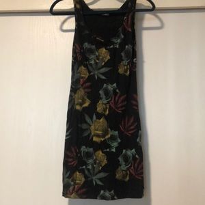 Stretchy form fitting roses and buds dress.